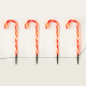 ^ 4 CANDY STAKES 40 WW LED ΛΑΜΠΑΚΙΑ 8ΠΡΟΓΡΑΜ ΑΝΑΠΤ(4.5V) IP44 M1.5m*Φ2.5cm*Y60cm 0.5m ΠΡΑΣ ΚΑΛ ΤΡ  -X13401413